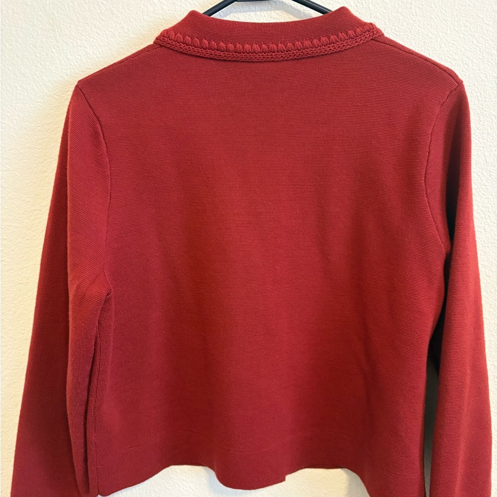 Sezane Betty Cardigan Terracotta Crochet - Size M - Picture 3 of 7